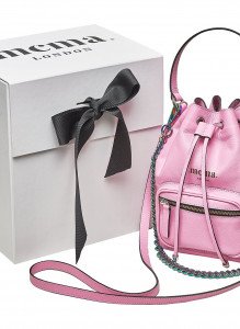 Bubblegum Pink Bucket Midi Bag